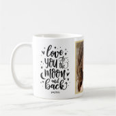 Mug Photo personnalisée sur la lune et le dos (Gauche)