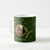 Mug Photo personnalisée Vert Noël (Devant gauche)