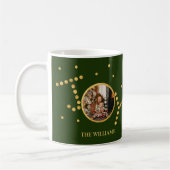 Mug Photo personnalisée Vert Noël (Gauche)