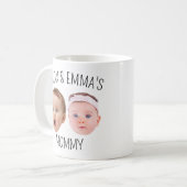 Mug Photo personnelle du visage Mug, cadeau de la fête (Devant gauche)