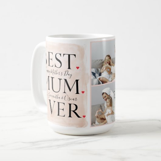 Mug Photo Pink Happy Mothers Day (Devant gauche)