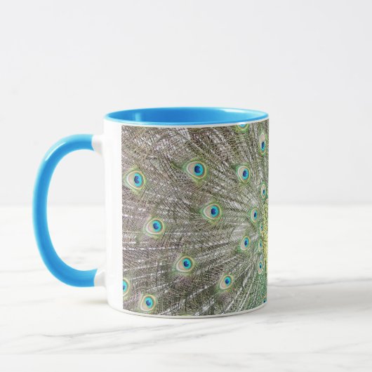 Mug Photo Plumage Peacock bleu (Gauche)