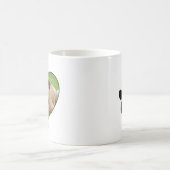Mug Photo pour animaux customisés et Empreinte de patt (Centre)