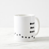 Mug Photo pour animaux de compagnie avec Empreintes de (Devant droit)