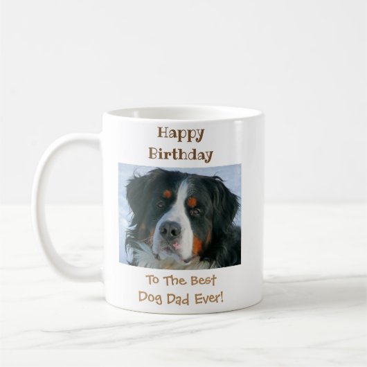 Mug Photo pour animaux de compagnie du meilleur papa d (Gauche)