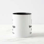 Mug Photo préférée plus texte (Centre)