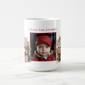 Mug Photo Présente Des Branches De Pin De Ruban Satin (Centre)