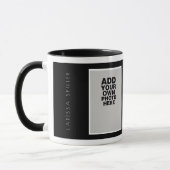 Mug photo professionnelle noire moderne (Gauche)