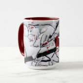 Mug Photo Red Cardinal Snow Tree (Devant gauche)
