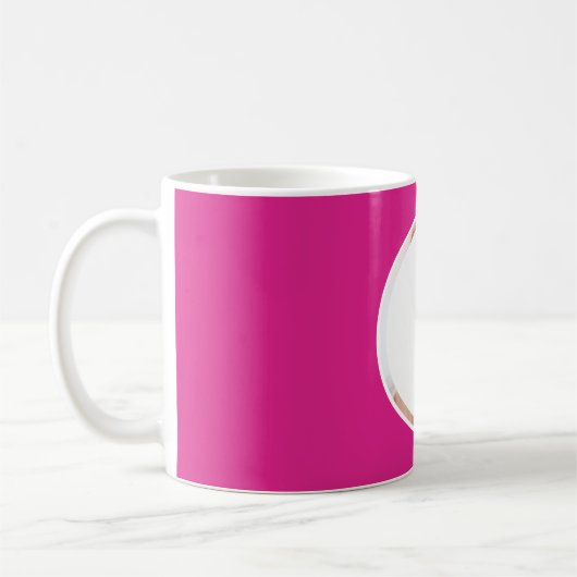 Mug Photo rose chaud (Gauche)