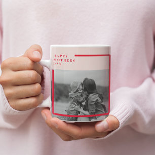 Mug Photo rose et rouge Cadeau de la fête des mères