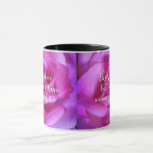 Mug Photo rose Fleur Croire en Citation Magique (Centre)