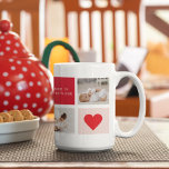 Mug Photo Rouge et rose Meilleure mère Ever Venin<br><div class="desc">Photo Collage moderne Red & Pink Best Mom Ever Gift Meilleur cadeau personnalisé pour la journée des mères,  la journée de la femme ou l'anniversaire de maman. Surprenez Maman avec un cadeau qui est aussi Extraordinaire qu’elle.</div>