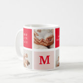 Mug Photo Rouge et rose Meilleure mère Ever Venin (Devant gauche)