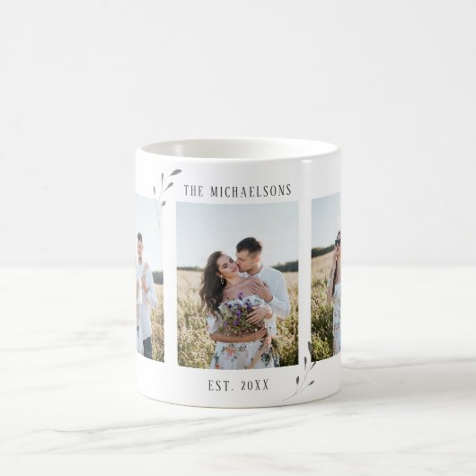 Mug Photo Rustic Botanical Newlyweds (Centre)