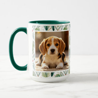 Mug Photo Scandinavian Christmas Foliage Sage Green
