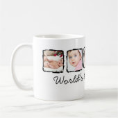 Mug Photo Scribble Frame Personnalisée Meilleure maman (Gauche)