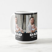 Mug Photo Script Noir 3 Papa a Fondé (Devant gauche)