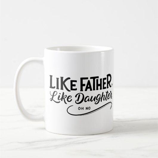 Mug Photo simple Comme père Comme fille (Gauche)