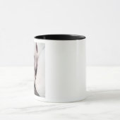 Mug Photo simple initiale de chien mignon (Centre)