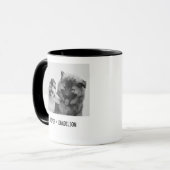 Mug Photo simple, moderne personnalisée pour animaux d (Devant gauche)