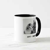 Mug Photo simple, moderne personnalisée pour animaux d (Devant droit)
