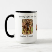 Mug Photo souvenir Cocker Spaniel Personnaliser (Gauche)