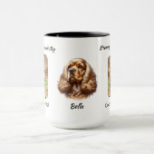 Mug Photo souvenir Cocker Spaniel Personnaliser (Centre)