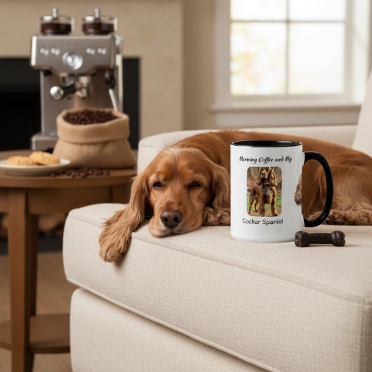 Mug Photo souvenir Cocker Spaniel Personnaliser