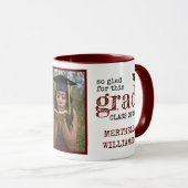 Mug Photo stylish Rustic Graduation (Devant droit)