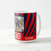 Mug Photo sur mesure, N'IMPORTE QUEL ÂGE Salue d'anniv (Devant droit)