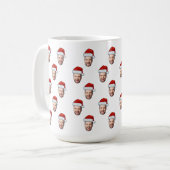 Mug Photo sur mesure Santa Hat Cadeau de Noël (Devant gauche)