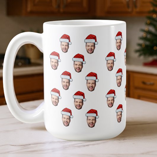 Mug Photo sur mesure Santa Hat Cadeau de Noël