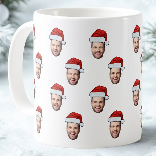 Mug Photo sur mesure Santa Hat Cadeau de Noël