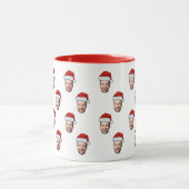Mug Photo sur mesure Santa Hat Cadeau de Noël (Centre)