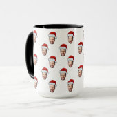 Mug Photo sur mesure Santa Hat Cadeau de Noël (Devant gauche)