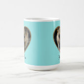 Mug Photo Template Glitter Heart With Pet Custom Name (Centre)