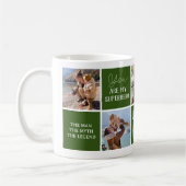 Mug Photo verte de papa moderne Collage (Gauche)