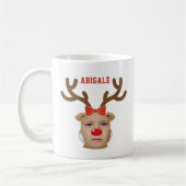 Mug Photo Visage de Renne Fille (Gauche)