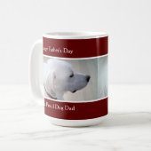 Mug Photo White Labrador Retriever Mix Cute Profile (Devant gauche)