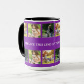 Mug photocollage et texte (Devant gauche)