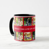 Mug photocollage et texte (Devant gauche)