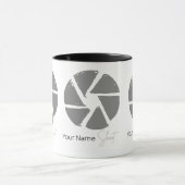 Mug Photographe Conception Vintage Ouverture Caméra ré (Centre)