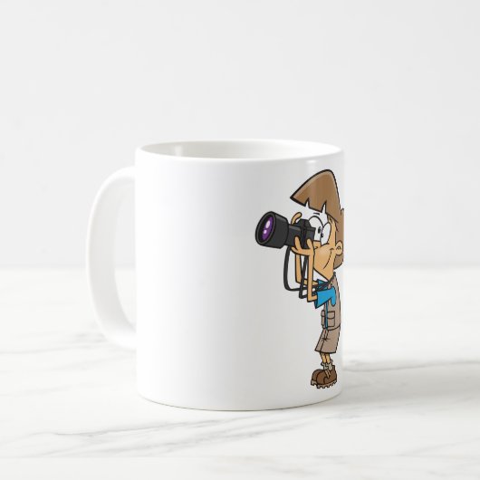 Mug Photographe d'aventure garçon avec caméra (Devant gauche)