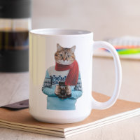 Photographe de chat en Vintage Sweater Quirky