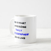 Mug photographe de famille, génial (Devant gauche)