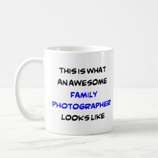Mug photographe de famille, génial (Gauche)