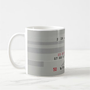 Mug Photographe de lentilles de caméra blanc
