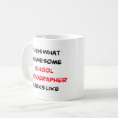 Mug photographe d'école, génial (Devant gauche)