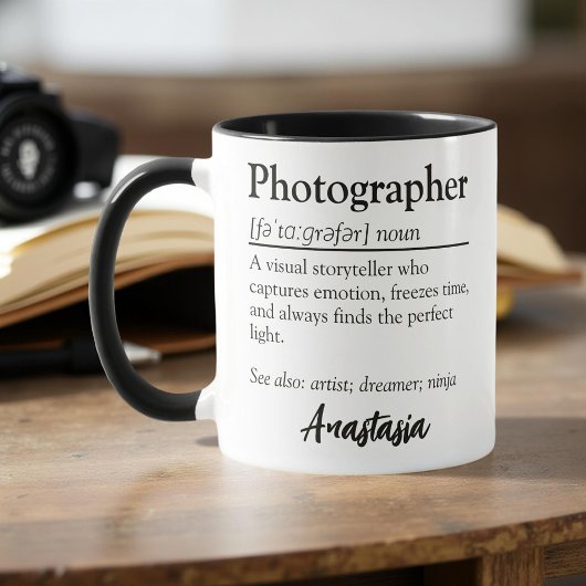 Mug Photographe personnalisé Définition Appréciation